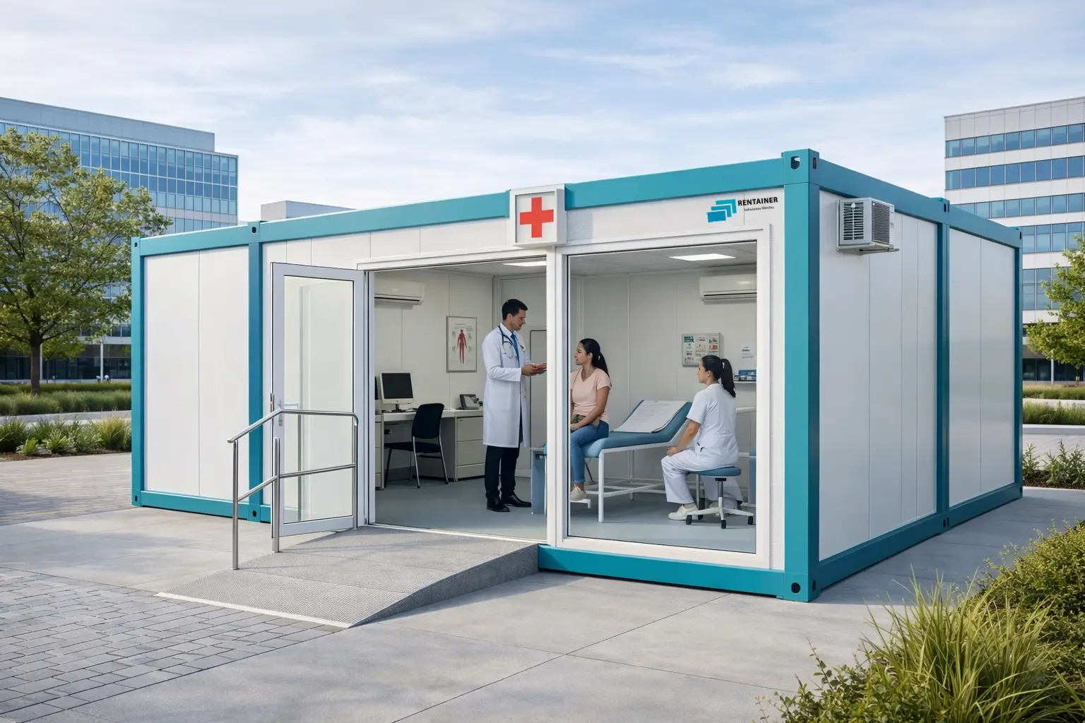 Infraestructura modular para atención en salud