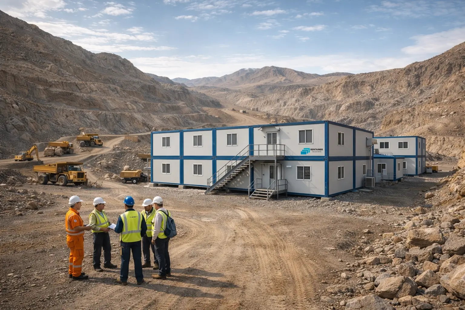 Campamentos modulares para minería y energía